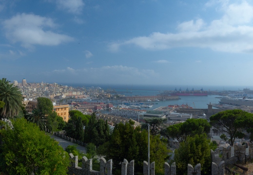 Genova : panorama depuis Castello d'Albertis